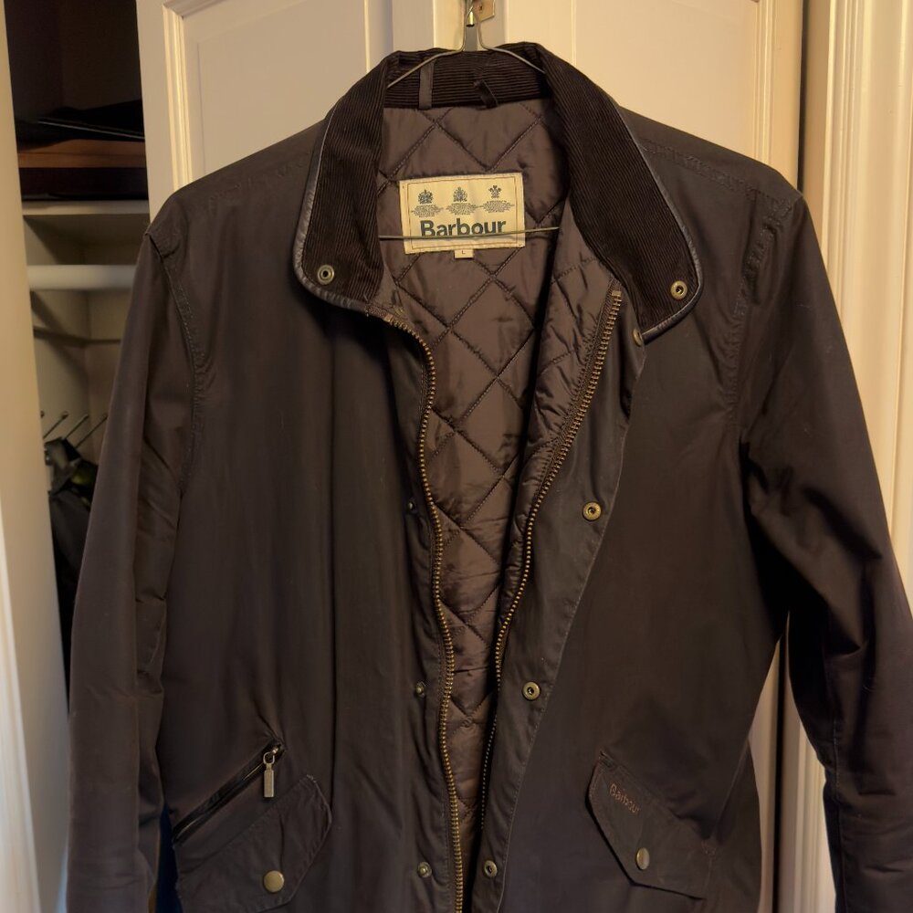 Barbour Prestbury Wax Jacket – Large (Rustic Brown)